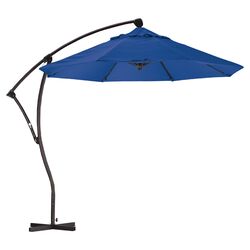 9' Cantilever Market Umbrella in Pacific Blue