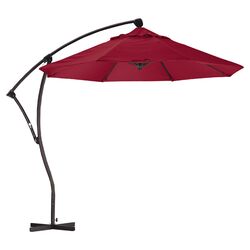 9' Cantilever Market Umbrella in Jockey Red