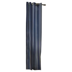 Outdoor Grommet Top Stripe Curtain Panel in Blue