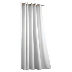 Outdoor Grommet Top Curtain Panel in White