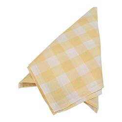 Gingham Check Napkin in Yellow (Set of 4)