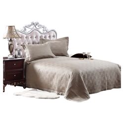 Quilted Bedspread Set in Khaki