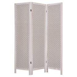 Moonbeam 3 Panel Room Divider in Gray