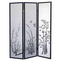 Bubble 3 Panel Room Divider in White