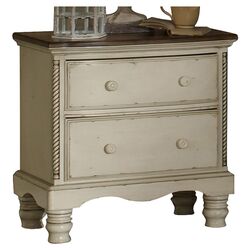 Wilshire 2 Drawer Nightstand in Antique White