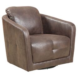 Blakely Swivel Chair in Palance Sable