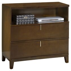 Legend 2 Drawer Media Chest in Chocolate Brown