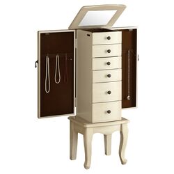 Jewelry Armoire in Conickville Burnished Ivory