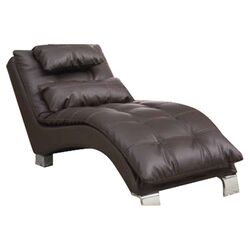 Chaise Lounge in Dark Brown