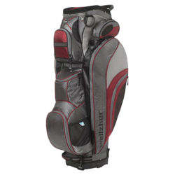 Blake Cart Golf Bag in Grey & Burgundy Blake Cart Golf Bag in Grey & Burgundy