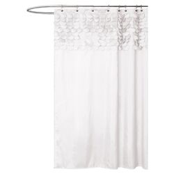 Lillian Shower Curtain in White