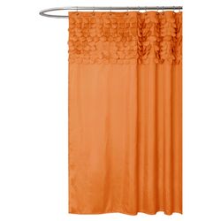 Lillian Shower Curtain in Orange