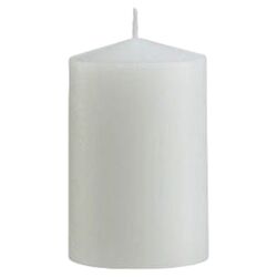 Unscented Pillar Candle in White (Set of 4)