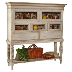 Wilshire Sideboard Cabinet in Distressed White