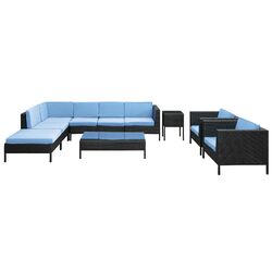 La Jolla 9 Piece Sectional Seating Group in Espresso