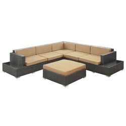 Secret Harbour 6 Piece Sectional Seating Group in Espresso