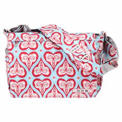Be All Messenger Diaper Bag in Sweet Hearts