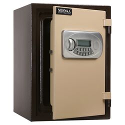 Fire Resistant Electronic Lock Safe in Brown