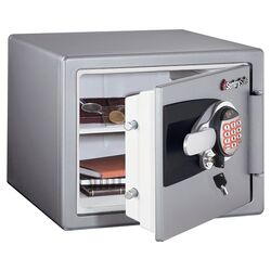 Electronic Lock Safe in Gray