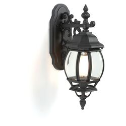 Mendelson 1 Light Outdoor Wall Lantern in Black Copper