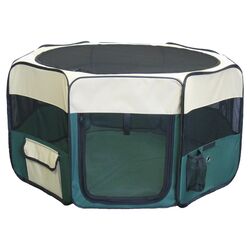 Play & Exercise Dog Pen in Green