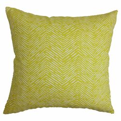 Edythe Cotton Pillow in Artist Green