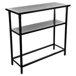 Deluxe Metal Portable Bar Table in Black