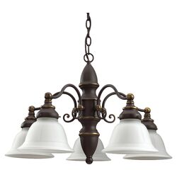 Canterbury 5 Light Chandelier in Olde Bronze