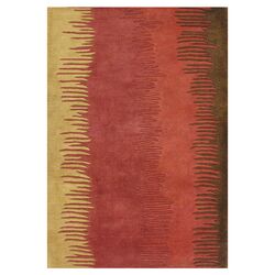 Carlyle Blended Stripes Red Rug