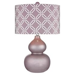Ceramic Table Lamp in Lilac