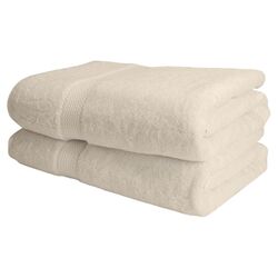 Egyptian Cotton 900 GSM Bath Towel in Cream (Set of 2)