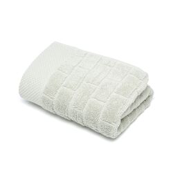 Subway Tile Hand Towel in Stone