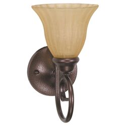 Moulan 1 Light Wall Sconce in Copper Bronze