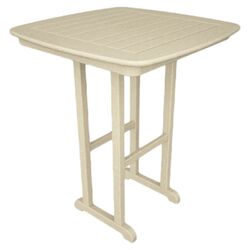 Polywood Nautical Outdoor Bar Table in Sand