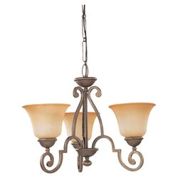 Brandywine 3 Light Chandelier in Antique Bronze