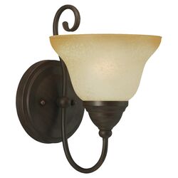 Montclaire 1 Light Wall Sconce in Olde Iron