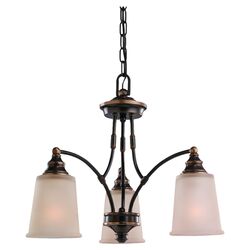 Warwick 3 Light Chandelier in Vintage Bronze