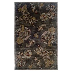 Majestic Chocolate Classical Florals Rug