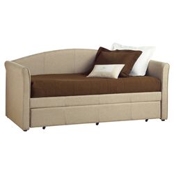 Siesta Upholstered Trundle Daybed in Beige