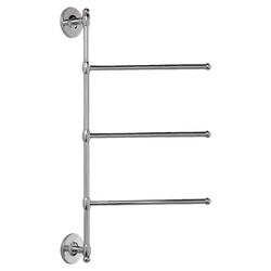 3 Arm Wall Mounted Towel Bar in Chrome
