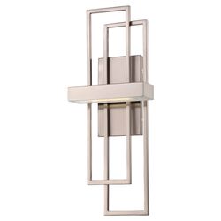 Basso 1 Light Wall Sconce in Brushed Nickel