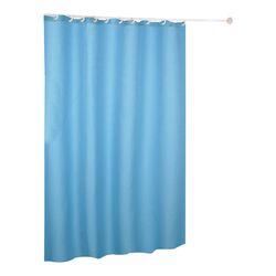 Waffle Weave Shower Curtain in Blue