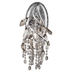 Autumn Twilight 3 Light Wall Sconce in Silver