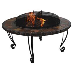 Outdoor Slate Hearth Fire Pit