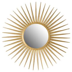 Sun Flair Mirror in Gold