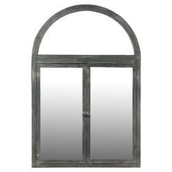 Wood Framed Mirror in Garrison Grey