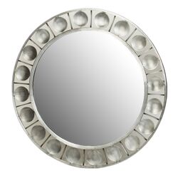 Circles Wall Mirror in Silver