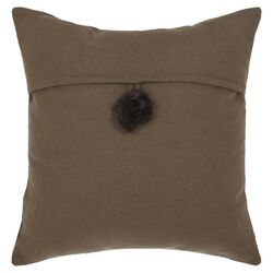 Moshy Wool / Polyester Decorative Pillow in Brown (Set of 2)