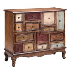 Shelby 10 Drawer Chest in Brown