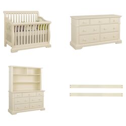 Foundations Full Size HideAway Crib in Antique Cherry